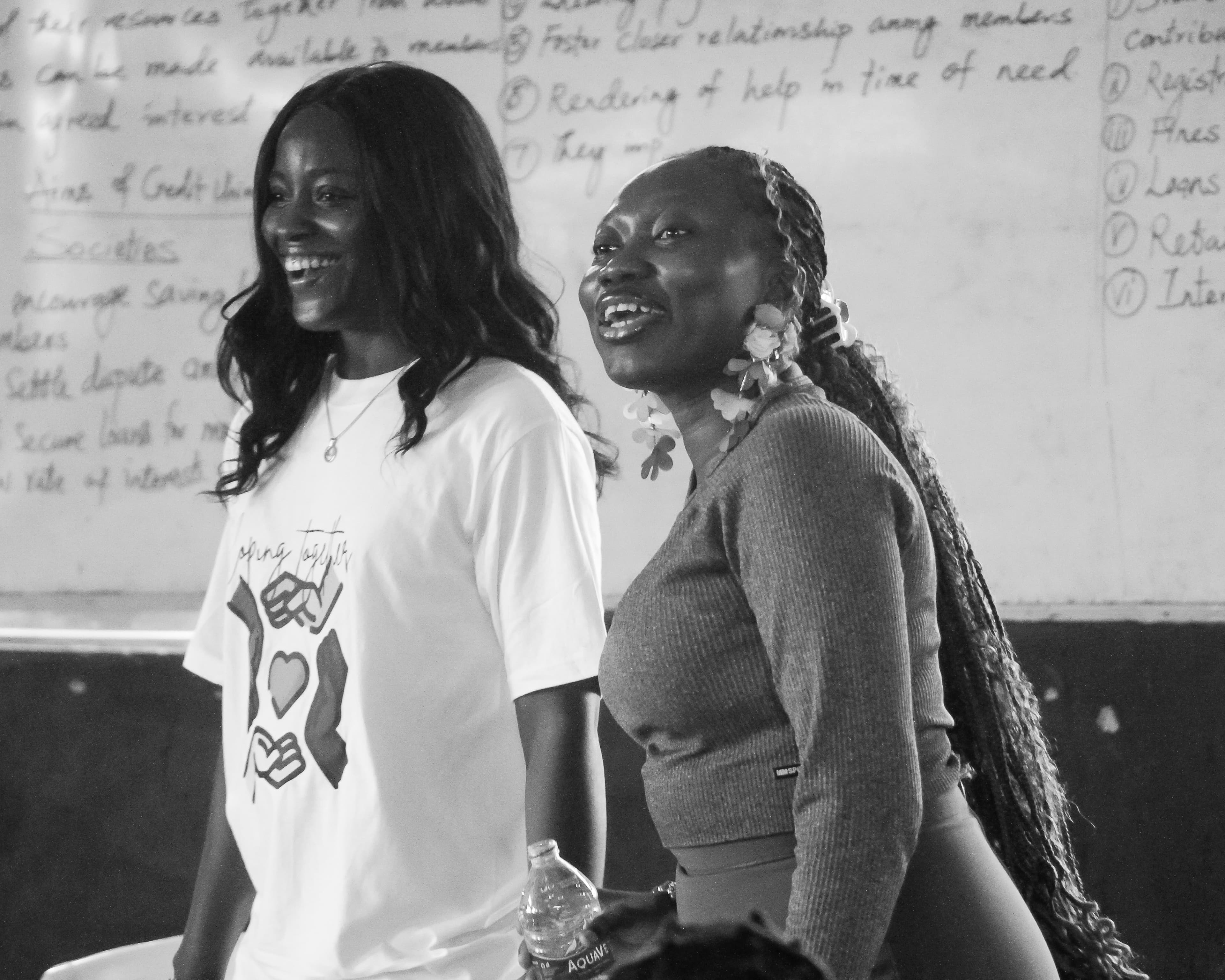 Fakile Modasola encouraging the students